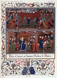Feste und Turniere zu Ehren von Isabeau (Isabelle, Elisabeth) von Bayern (1371-1435) von French School