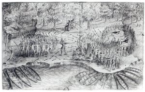 Kampf der Huronen, aus 