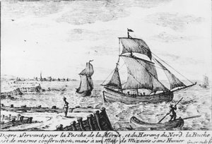 Fischereiboot für Kabeljau und Nordhering von French School