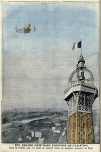 Flug des Grafen von Lambert über Paris am 18. Oktober