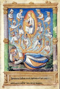 Fol.11r Der Baum Jesse, aus Heures à l