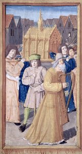 David und die Bundeslade, aus Heures a lUsage de Rome