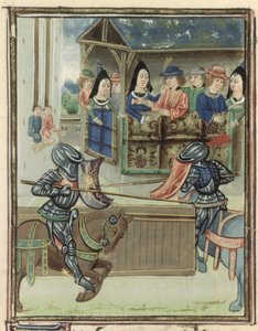 Fr.16830 f.16v Chronik von Jacques de Lalain von French School