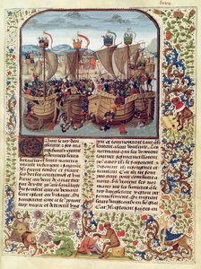 Schlacht von Ecluse, 24. Juni 1340, aus Froissarts Chronik