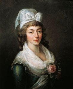 Frankreich, Paris, Versailles, Porträt von Madame Roland (Marie-Jean Roland de la Platiere) von French School