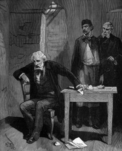 Frederic Sauvage (1786 - 1857), französischer Erfinder in einem Haus am Ende seines Lebens.