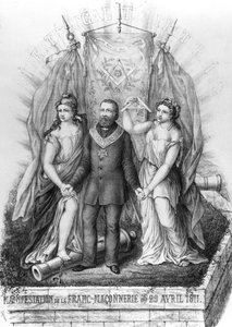 Freimaurerei und die Kommune, 1871 von French School