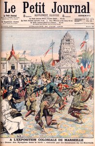 Französische Kolonialausstellung in Marseille - Illustration für Le Petit Journal, 24. Juni 1906 (Gravur)