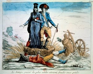 Französische Revolution: Karikatur über die drei Stände von French School