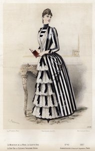 Französische Modeplatte, späte 19. Jahrhundert von French School