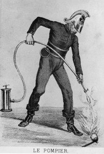 Französischer Feuerwehrmann um 1866