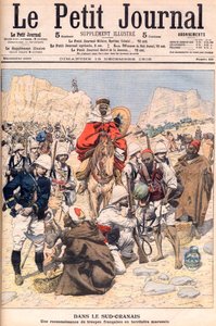 Französische Aufklärungsexpedition in Südmarokko Illustration für Le Petit Journal, Dezember 1906. von French School