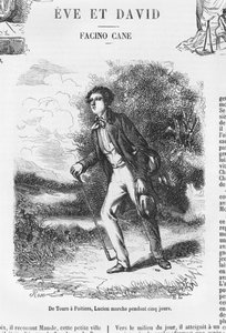 Von Tours nach Poitiers, Lucien de Rubempre wandert fünf Tage, Illustration aus 