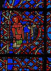 Aus Fenster w12, das Fenster des barmherzigen Samariters, ein Apostel von French School