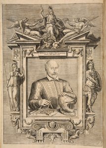 Frontispiz, aus Le Diverse Et Artificiose Machine Del Capitano Agostino Ramelli, veröffentlicht 1588 von French School