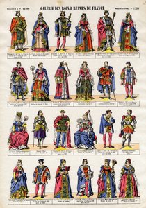Galerie der Könige und Königinnen von Frankreich von Philipp V. bis Königin Eleonore. von French School