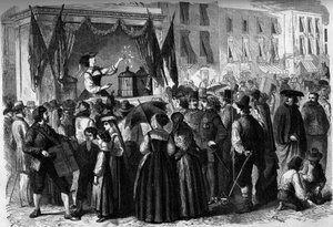 Glücksspiel (Lotterie): „Die Hexenvögel“ in Neapel, Italien von French School