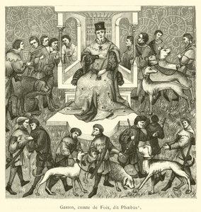 Gaston, Graf von Foix, genannt Phoebus (Stich) von French School