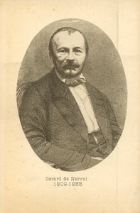 Gerard De Nerval, Porträt (Gravur) von French School