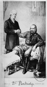 Giuseppe Garibaldi (1807-82) mit Doktor Partridge, ca. 1862 von French School