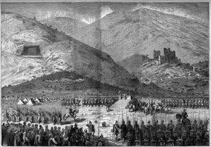 Große Militärmesse auf der Ebene von Labika, in Kab Elias (Syrien), am 21. Oktober von French School