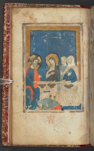 Das Mahl im Haus des Simon, des Pharisäers (Pergament)