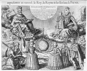 Heinrich IV. (1553-1610) mit seiner Familie, 1607