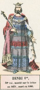 Heinrich I., 38. König, bestieg den Thron 1031, gestorben 1060 von French School