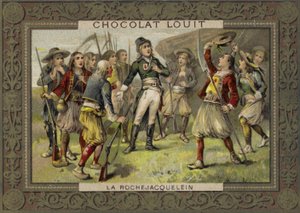 Henri de la Rochejacquelein spricht zu seinen Soldaten, Vendée-Aufstand, Französische Revolution von French School