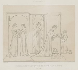 Herodias erhält den Kopf von Johannes dem Täufer von French School
