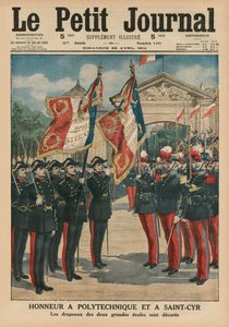 Ehre der Polytechnique und Saint-Cyr, Titelillustration von Le Petit Journal, 26. April 1914
