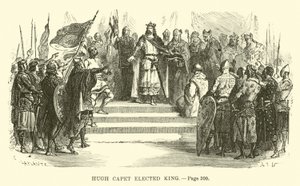 Hugo Capet wird zum König gewählt von French School