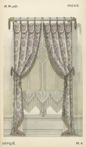 Illustration aus dem Innenarchitektur-Produktkatalog von A R & Cie, Frankreich von French School
