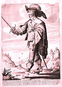 Illustration eines Soldaten unter der Herrschaft von Ludwig XIII (1601-43)