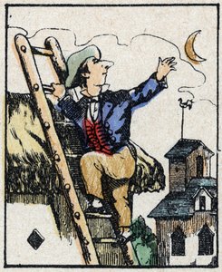 Illustration der Geschichte „Wahre Geschichte von Jeannot Serinet“. Holzschnitt von Imagery Pellerin - Epinal, sp. Ende des 19. Jahrhunderts. von French School