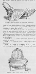 Illustrationen eines Demi-Bains und eines Bain de Siege, 18. Jahrhundert von French School
