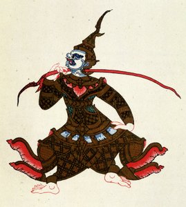 Indrajit (Ramayana-Charakter). In „Tales of Cambodia“ von Auguste Pavie von French School