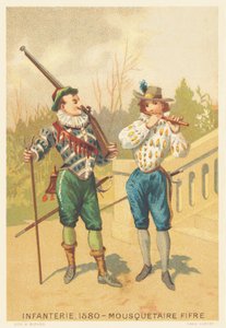 Infanterie, Musketier und Pfeife im Jahr 1580 von French School
