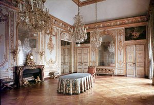 Innenansicht des Salle du Conseil (Ratssaal) 1701-55
