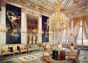Innenraum des Salon des Quatre Saisons von French School