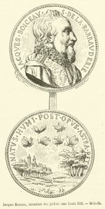 Jacques Boiceau, Gartenintendant unter Ludwig XIII, Medaille (Stich)