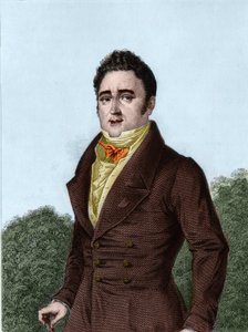Jacques Lafitte (1767-1844), französischer Bankier und Politiker - Gravur in „Geschichte des politischen und privaten Lebens von Louis Philippe“