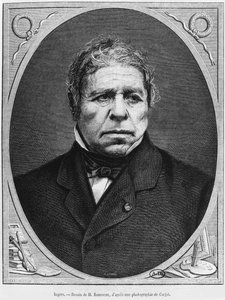 Jean Auguste Dominique Ingres (1780-1867) von einem Foto von Etienne Carjat (1828-1906), 1867