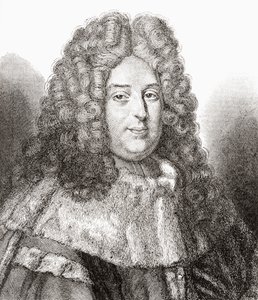Jean Bouhier, 1673 - 1746. Französischer Magistrat, Jurist, Historiker, Übersetzer, Bibliophiler und Gelehrter. Aus Les Heures Libres, veröffentlicht 1908. von French School