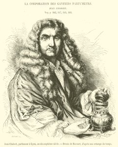 Jean Chabert, Parfümeur in Lyon im siebzehnten Jahrhundert (Gravur) von French School