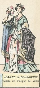 Jeanne von Burgund, Frau von Philipp von Valois von French School
