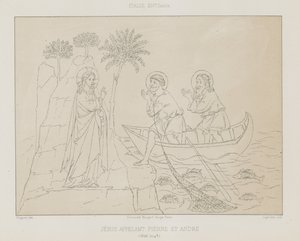 Jesus ruft Petrus und Andreas von French School