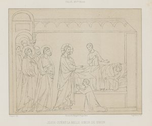 Jesus heilt die schöne Schwester von Simon von French School
