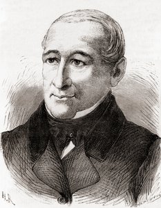 Johann Nicolaus von Dreyse, aus Les Merveilles de la Science, veröffentlicht um 1870 (Stich) von French School