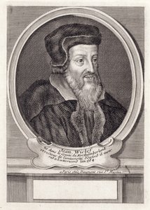 John Wycliffe, graviert von Daumont, Paris von French School
